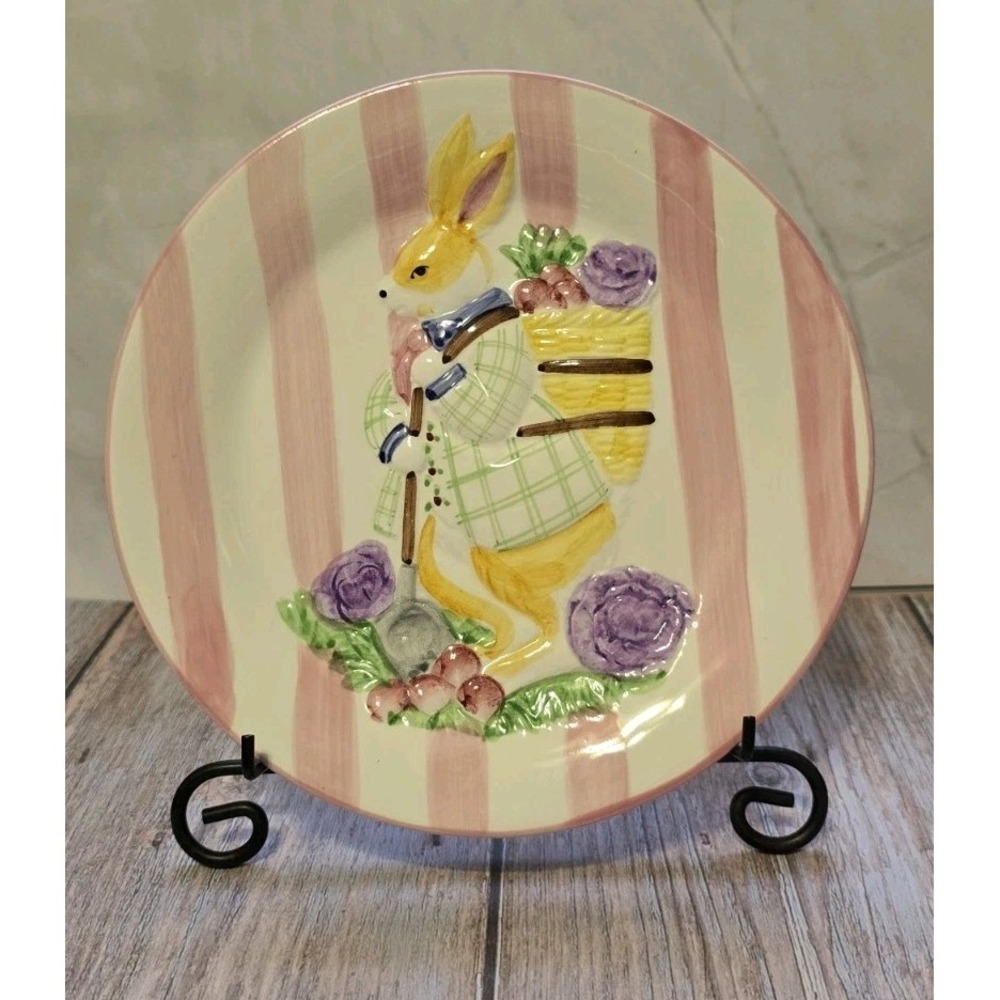 Handpainted 8" Ceramic Easter Plate By The Haldon Group 1992 Made In Japan